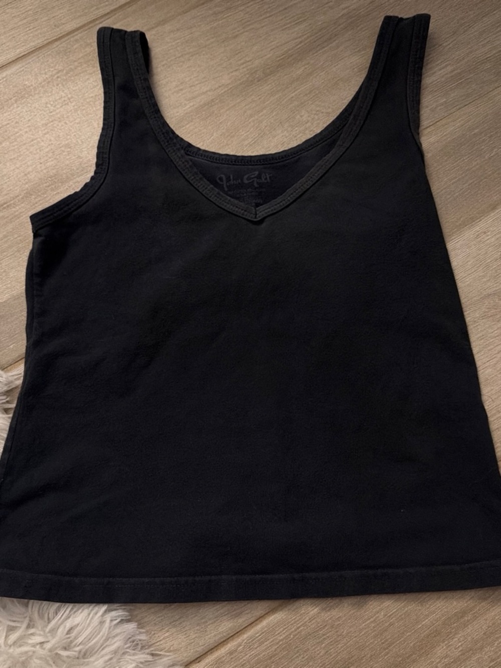 Brandy Melville Black V-Neck Tank Top